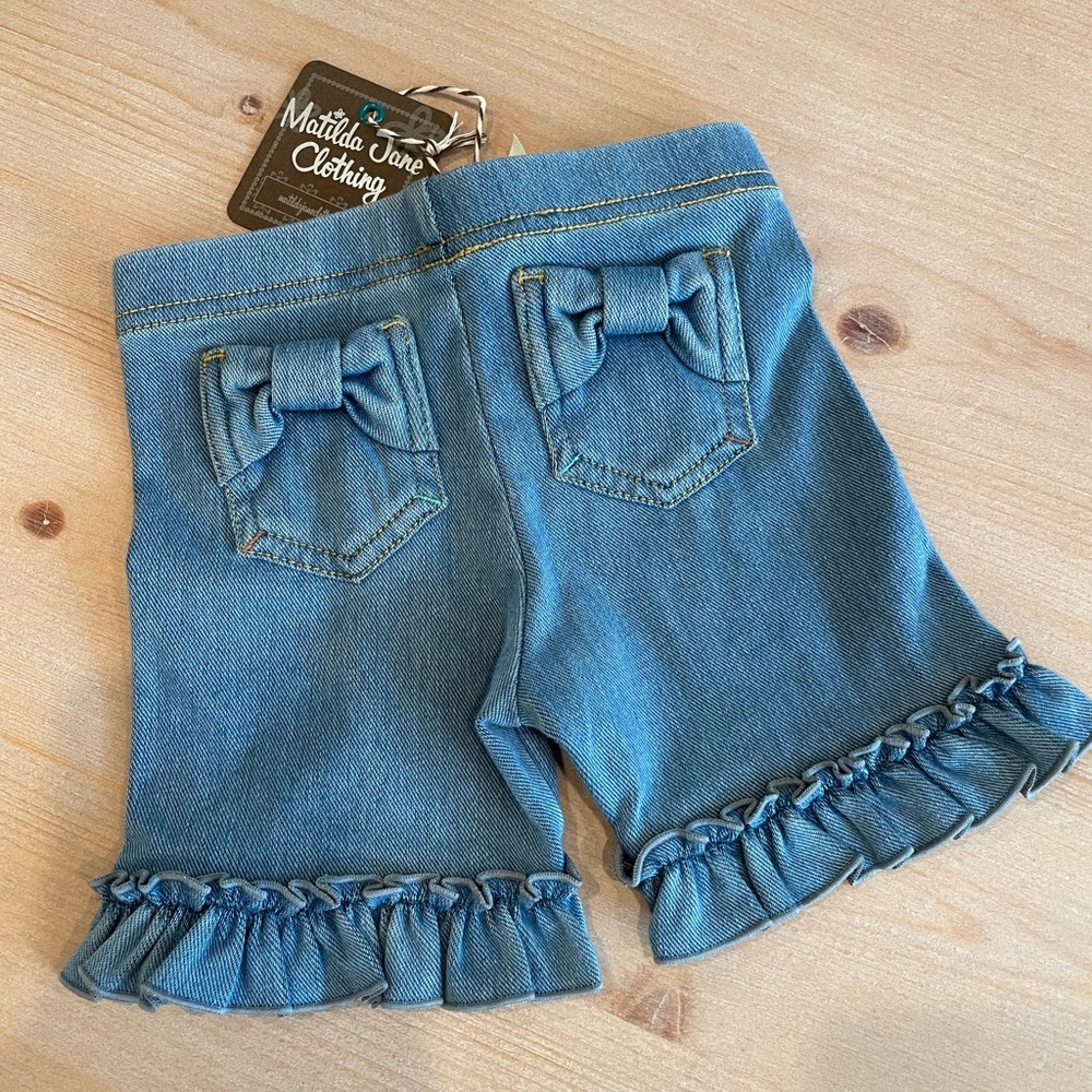 ⭐️ NWT - Matilda Jane Denim Ruffle Shorties